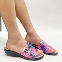 Thumbnail for Nicole Lee USA Rhinestone Decor Wedge Slipper