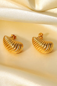 Thumbnail for Shell Shore Spiral Stud Earrings