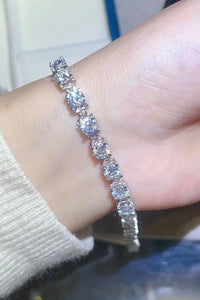 Thumbnail for 10 Carat Moissanite Platinum-Plated Bracelet