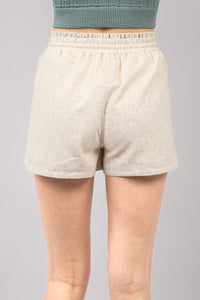 Thumbnail for VERY J Drawstring Elastic Waist Linen Shorts