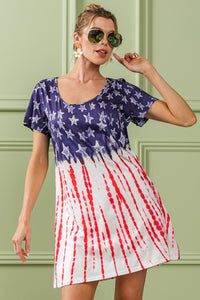 Thumbnail for BiBi American Flag Theme Tee Dress