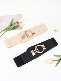 Thumbnail for PU Elastic Wide Belt with Alloy Buckle