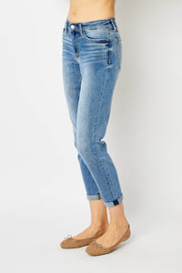 Thumbnail for Judy Blue Full Size Cuffed Hem Slim Jeans