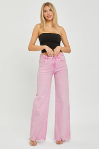 Thumbnail for RISEN High Rise Wide Leg Jeans