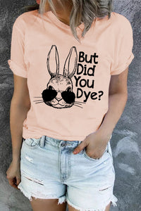 Thumbnail for Rabbit Graphic Round Neck T-Shirt