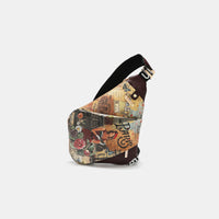 Thumbnail for Nicole Lee USA Vegan Leather Leopard & Lip Pattern Crossbody Bag