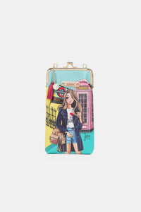 Thumbnail for Nicole Lee USA Printed Kisslock Phone and Sunglass Purse