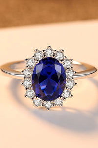 Thumbnail for Synthetic Sapphire 925 Sterling Silver Ring