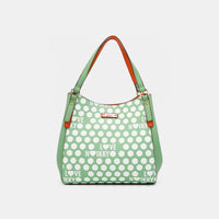 Thumbnail for Nicole Lee USA Contrast Polka Dot Handbag