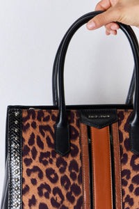 Thumbnail for David Jones Leopard Contrast Rivet Handbag