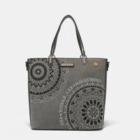 Thumbnail for Nicole Lee USA Metallic Stitching Embroidery Inlaid Rhinestone Tote Bag