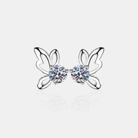 Thumbnail for 1 Carat Moissanite Butterfly Shape Earrings