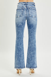 Thumbnail for RISEN Full Size High Rise Distressed Flare Jeans