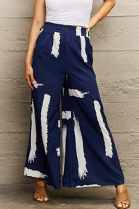 Thumbnail for Perfee Printed Wide Leg Long Pants