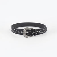 Thumbnail for PU Leather Rhinestone Belt