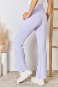 Thumbnail for RISEN Full Size High Waist Ultra Soft Knit Flare Pants