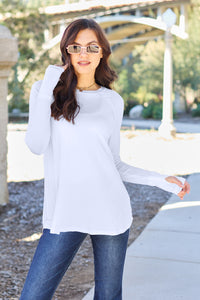 Thumbnail for Basic Bae Full Size Round Neck Long Sleeve T-Shirt