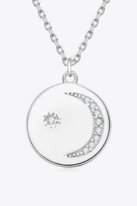 Thumbnail for Moissanite Round Pendant Necklace