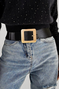 Thumbnail for Alloy Buckle PU Leather Belt