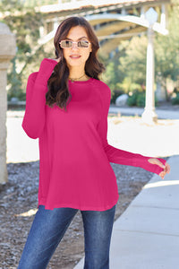 Thumbnail for Basic Bae Full Size Round Neck Long Sleeve T-Shirt