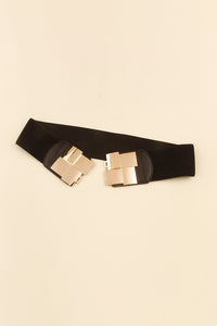 Thumbnail for Geometric Buckle Elastic Wide Belt