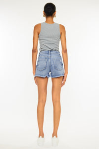 Thumbnail for Kancan Distressed Raw Hem Denim Shorts