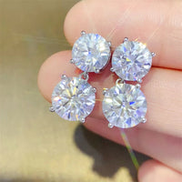 Thumbnail for 10 Carat Moissanite 925 Sterling Silver Earrings