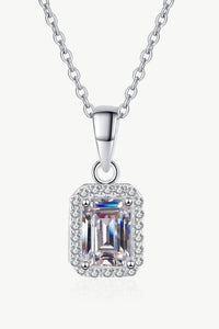 Thumbnail for Square Moissanite Pendant Chain Necklace