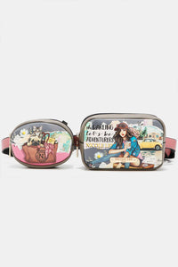 Thumbnail for Nicole Lee USA Double Pouch Fanny Pack