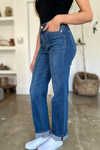 Thumbnail for Judy Blue Full Size High Waist Front Seam Detail Straight Jeans