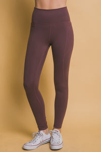 Thumbnail for Love Tree High Waist Leggings with Side Pockets