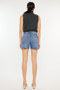 Thumbnail for Kancan Distressed High Waist Denim Shorts