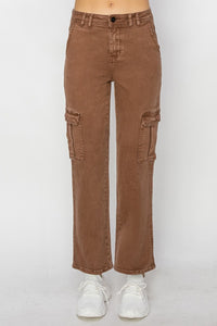 Thumbnail for Risen Full Size High Rise Cargo Jeans