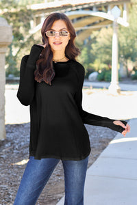 Thumbnail for Basic Bae Full Size Round Neck Long Sleeve T-Shirt