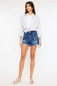 Thumbnail for Kancan High Rise Frayed Hem Denim Shorts