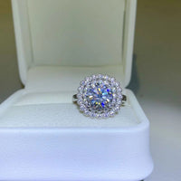 Thumbnail for 2 Carat Moissanite 925 Sterling Silver Ring