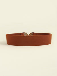 Thumbnail for Geometric Buckle Elastic Wide Belt