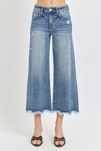 Thumbnail for Risen High Rise Cropped Flare Jeans