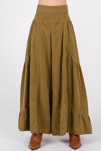 Thumbnail for SAGE + FIG High Rise Corduroy Wide Leg Pants