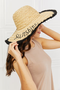 Thumbnail for Fame Sunshine Straw Fringe Hat