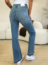 Thumbnail for Judy Blue Full Size Mid Rise Destroyed Hem Distressed Jeans