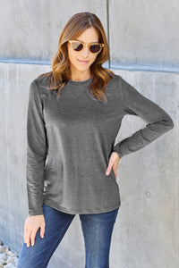 Thumbnail for Basic Bae Full Size Round Neck Long Sleeve Top