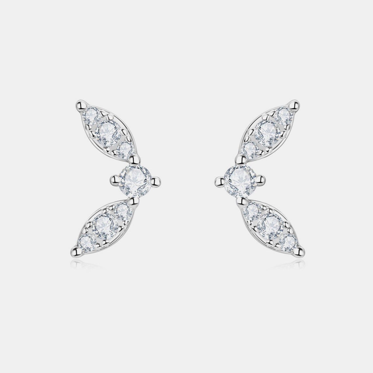 Moissanite 925 Sterling Silver Stud Earrings