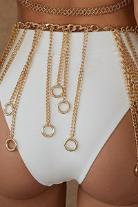 Thumbnail for Fringe Chain Alloy Belt