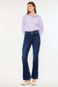 Thumbnail for Kancan High Rise Double Waistband Flare Jeans