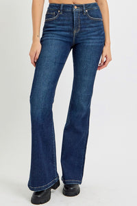 Thumbnail for RISEN Full Size High Rise Flare Jeans with Pockets