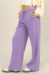 Thumbnail for HYFVE Drawstring High Rise Wide Leg Pants