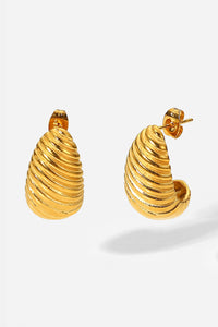 Thumbnail for Shell Shore Spiral Stud Earrings