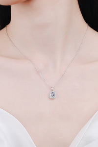 Thumbnail for Square Moissanite Pendant Chain Necklace