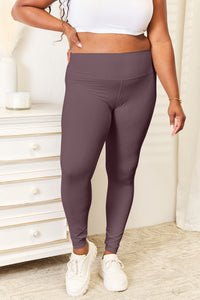 Thumbnail for Double Take Wide Waistband Sports Leggings